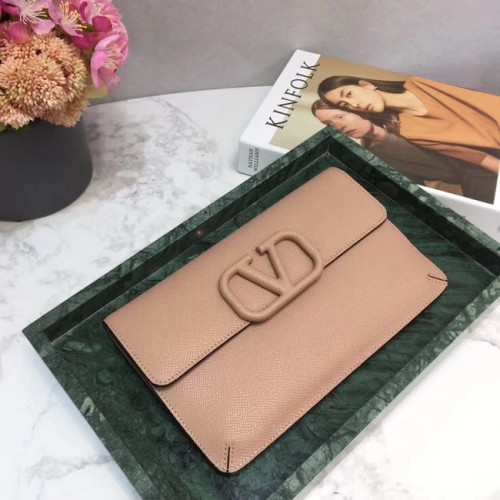 VALENTINO Eredeti bőr 065 Clutch táska rózsaszín