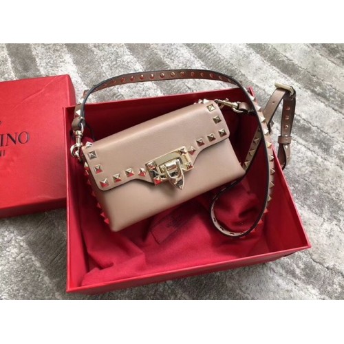 VALENTINO Rockstud bőr crossbody táska 04235 barackszínű