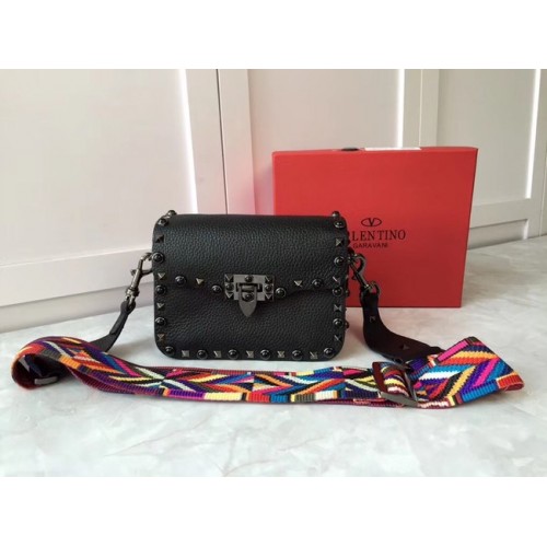 VALENTINO Rockstud bőr válltáska B50055 fekete