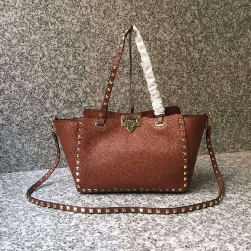 VALENTINO Rockstud közepes méretű táska 0972 barna