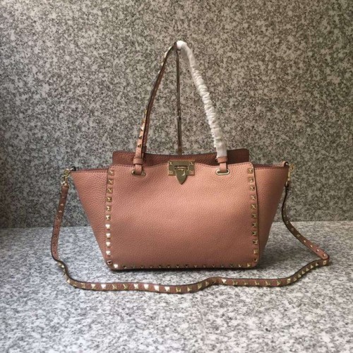 VALENTINO Rockstud közepes méretű táska 0972 rózsaszín