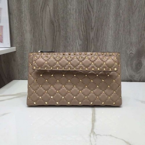 VALENTINO bőr clutch 0125 barackszínű