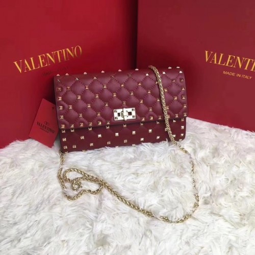 Valentino eredeti bőr crossbody táska 38020 bordó