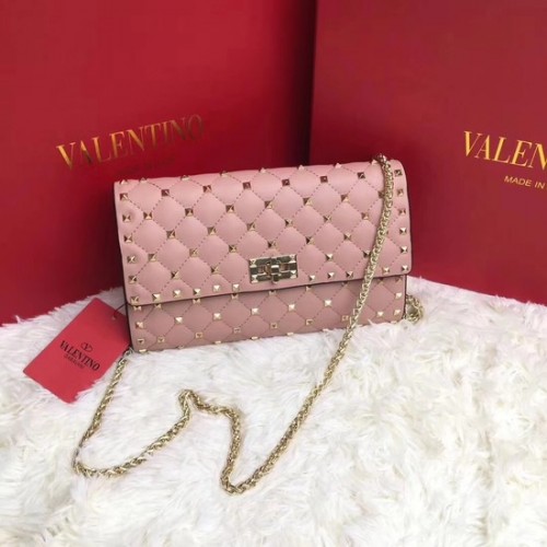 Valentino eredeti bőr crossbody táska 38020 rózsaszín
