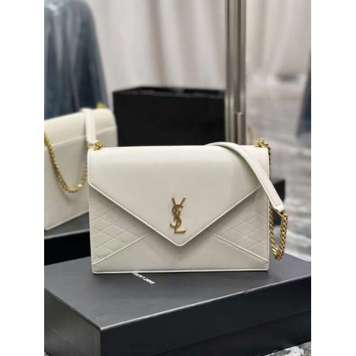 YSL GABY LÁNCTÁSKA VINTAGE BÁRÁNYBŐRBŐL 668864 fehér