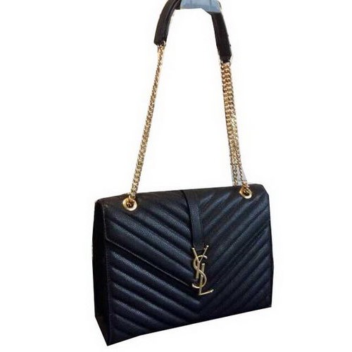 YSL Classic Monogramme Flap Bag Cannage Pattern 311224 fekete
