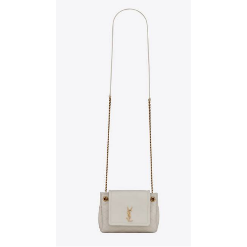 YSL MONOGRAM MINI NOLITA BÉNA BŐRBŐL 672738 BLANC VINTAGE