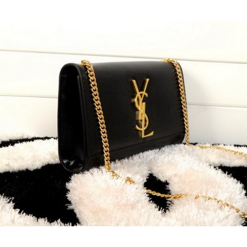 YSL Monogramme keresztpántos válltáska Cannage minta Y311218 fekete