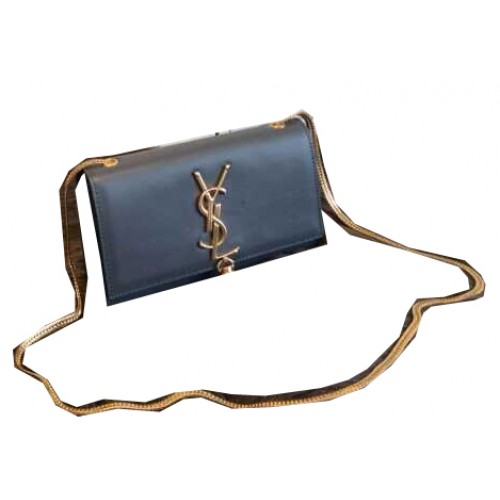 YSL Monogramme Crossbody Válltáska Sima Bőr Y311218 Szürke