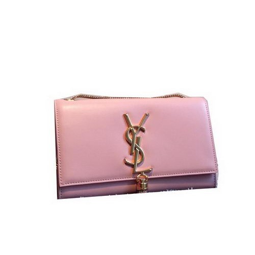 YSL Monogramme Crossbody Válltáska Sima Bőr Y311218 Rózsaszín