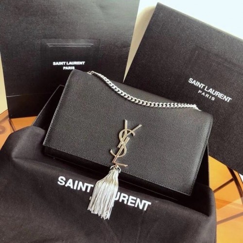YSL Saint Laurent közepes Kate Tassel táska 86773 Fekete