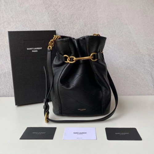 Yves Saint Laurent marhabőr táska Y677822 fekete