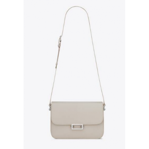 Yves Saint Laurent borjúbőr crossbody táska Y357624 BLANC VINTAGE