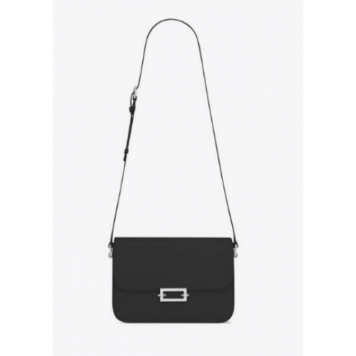 Yves Saint Laurent borjúbőr crossbody táska Y357624 fekete
