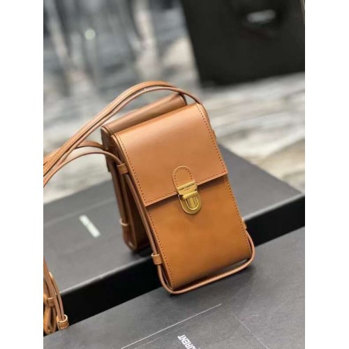 Yves Saint Laurent marhabőr crossbody táska Y567718 barna