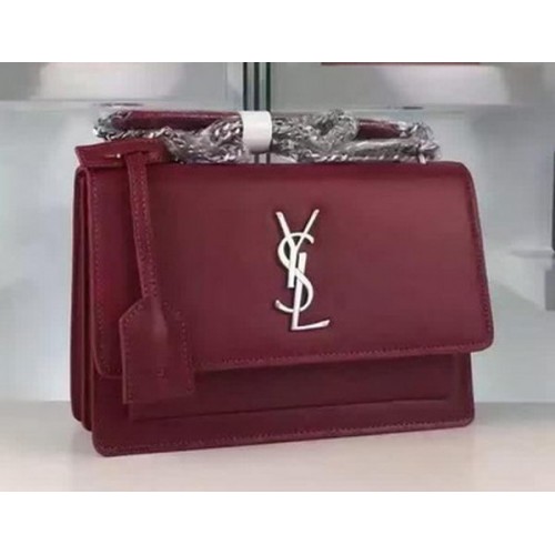 Yves Saint Laurent Crossbody válltáska Y8816 Burgundia