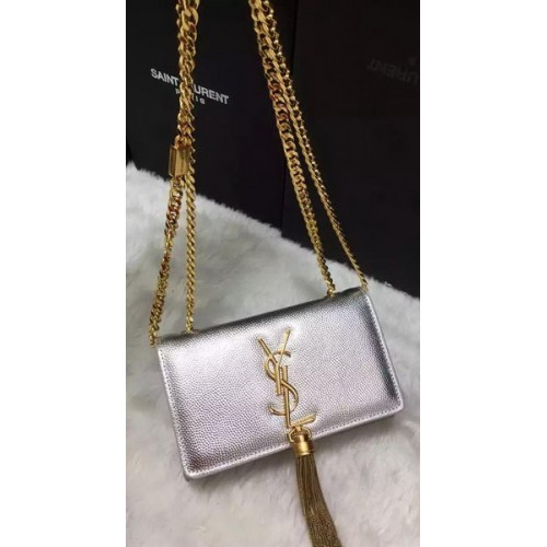 Yves Saint Laurent Crossbody válltáska Y9012 Ezüst