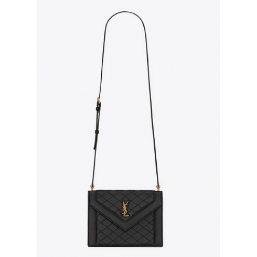 Yves Saint Laurent GABY MINI TÁSKA STEPPELT BÁRÁNYBŐRBŐL 6855741 fekete