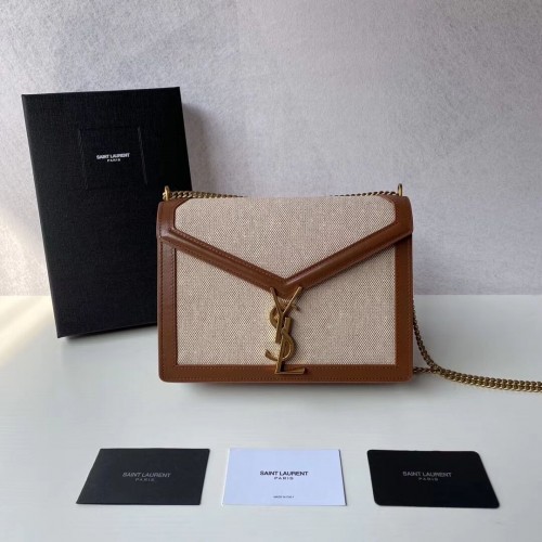 Yves Saint Laurent VÁSZON ÉS BŐR Y650017H Barackszínű