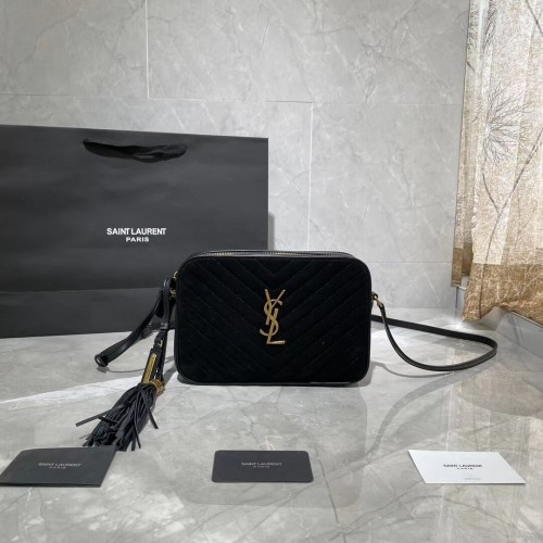 Yves Saint Laurent SZÖVET ÉS SIMA BŐR Y520534E fekete
