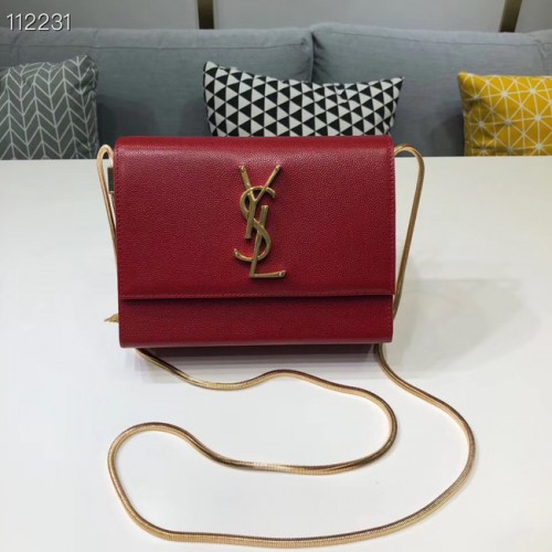 Yves Saint Laurent Kate mini eredeti bőr válltáska Y593122 piros