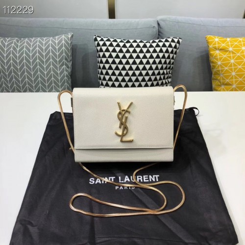 Yves Saint Laurent Kate mini eredeti bőr válltáska Y593122 fehér