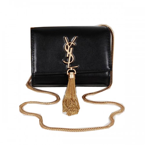 Yves Saint Laurent MINI Monogramme Cross-body válltáska fekete