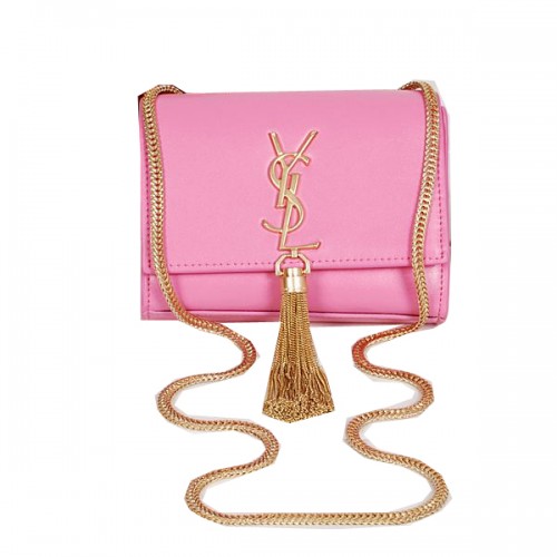 Yves Saint Laurent MINI Monogramme Cross-body válltáska rózsaszín