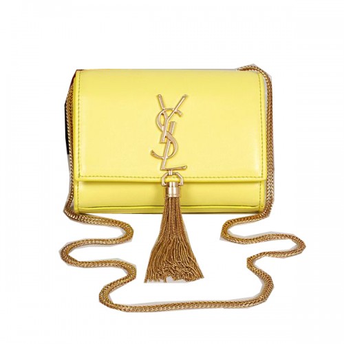 Yves Saint Laurent MINI Monogramme Crossbody Válltáska Sárga