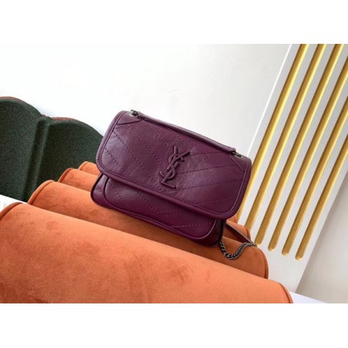 Yves Saint Laurent NIKI BABY BÁRÁNYBŐR 498893 Lila