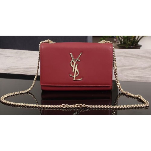 Yves Saint Laurent Monogram Crossbody Válltáska 1311228 Burgundia