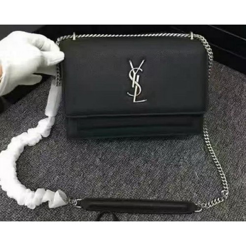 Yves Saint Laurent Monogramme Crossbody Válltáska Y3370 Fekete