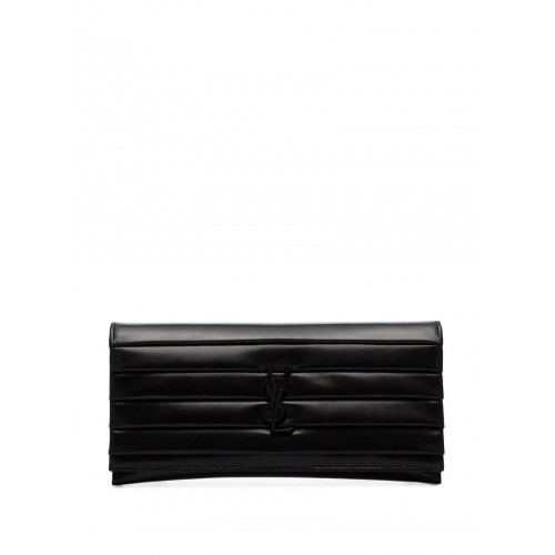 Yves Saint Laurent eredeti bőr clutch táska Y593168 fekete