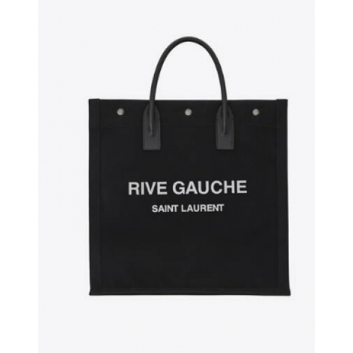 Yves Saint Laurent RIVE GAUCHE N/S PAMUT BEVÁSÁRLÓTÁSKA 9E1070 fekete
