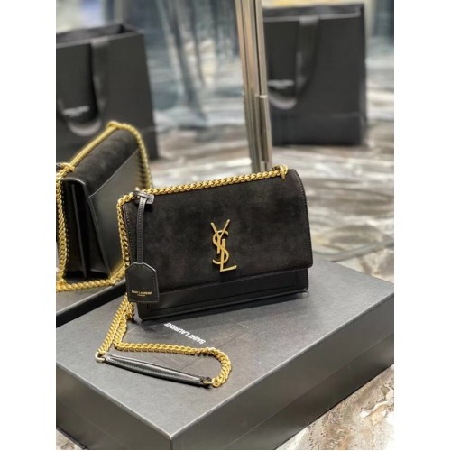 Yves Saint Laurent SUNSET KÖZEPES SIMA BŐR 442906 fekete