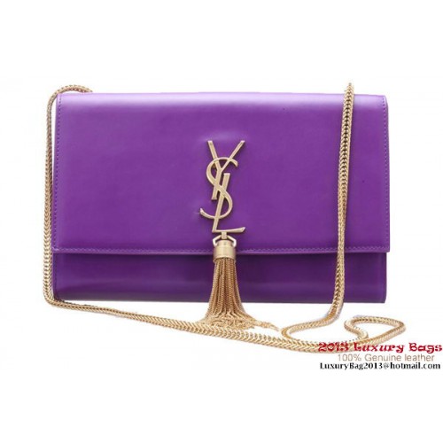 Yves Saint Laurent Kis Monogramme Crossbody Válltáska Y042 Lila
