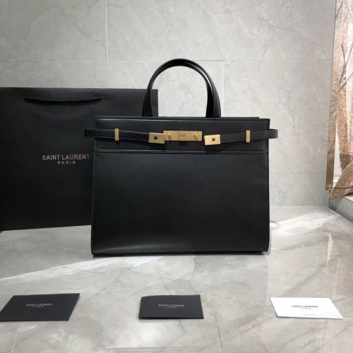 Yves Saint Laurent felső fogantyús táska eredeti bőr Y568702 fekete