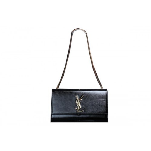 Yves Saint Laurent mini Monogramme Cannage mintás válltáska Y009 fekete