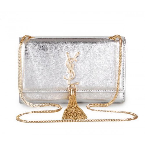 Yves Saint Laurent mini Monogram Crossbody Válltáska 326076 Ezüst