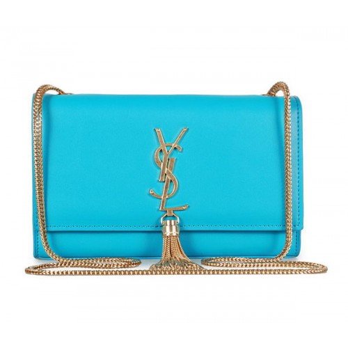 Yves Saint Laurent mini Monogram Crossbody Válltáska 326076 Égszínkék