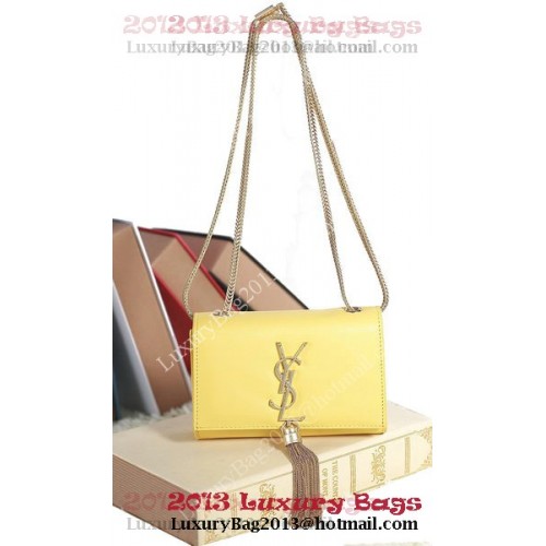Yves Saint Laurent mini Monogramme Cross-body válltáska 5478 Lemon