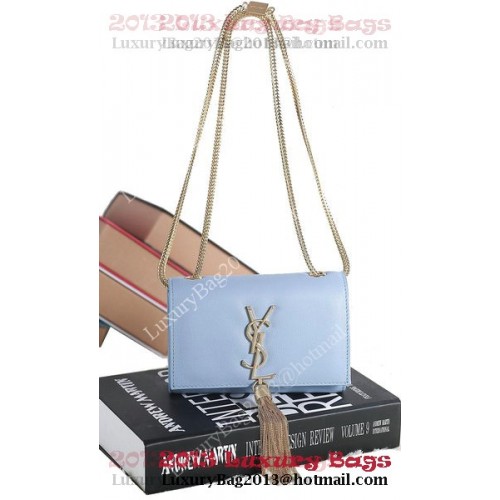 Yves Saint Laurent mini Monogramme Cross-body válltáska 5478 világoskék