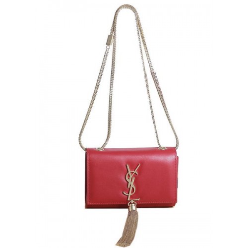 Yves Saint Laurent mini Monogramme Cross-body válltáska 5478 Piros